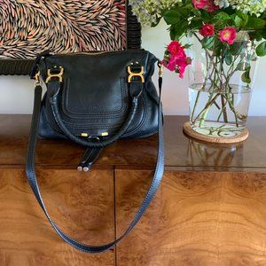 Chloe Marcie Handbag Black Medium